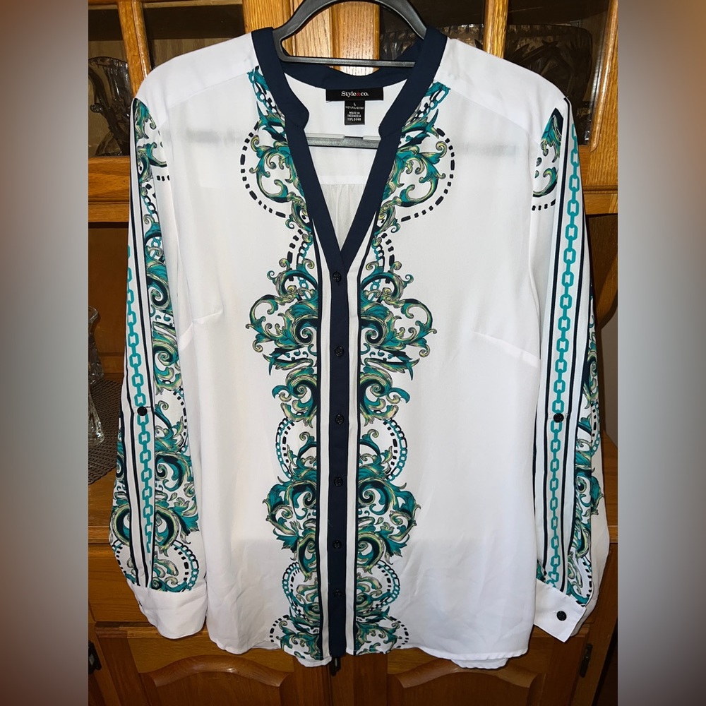 White button blouse